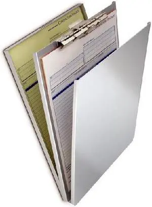 SAUNDERS 10017 8-1/2" x 11" Portable Storage Clipboard 1/2", Silver