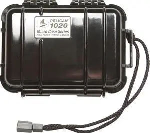 Pelican PL1020B Medium Micro Case Solid Black Interior Measurement 5 3