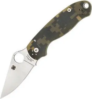 SPYDERCO C223GPCMO SPYDERCO PARA3 G10 CAMO PLAINEDGE SPYDERCO C223GPCMO SPYDERCO PARA3 G10 CAMO PLAINEDGE