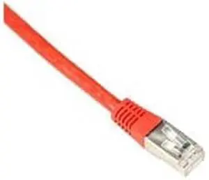 Black Box CAT6 250-MHz Shielded, Stranded Cable SSTP (PIMF), PVC, Red, 10-ft. (3.0-m)