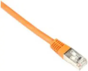 Black Box Cat6 250-MHz Shielded, Stranded Cable SSTP (PIMF), PVC, Orange, 10-ft. (3.0-m)