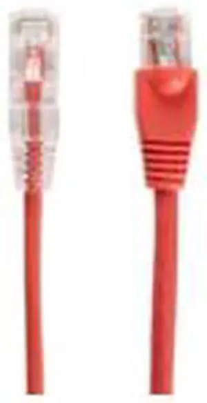 BLACK BOX C6APC28-RD-03 CAT6A 500-MHZ SNAGLESS 28AWG STRANDED ETHERNET PATCH CABLE - UNSHIELDED (UTP), C