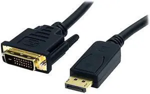 SIIG DisplayPort to DVI Cable - 1080p @60Hz Male to Male Passive DP to DVI Cable for DisplayPort Enabled Computer System - 6 Feet