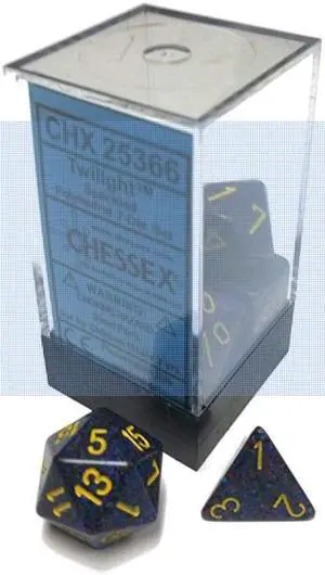 Chessex Chx25366 Dice - Speckled: 7Pc Twilight