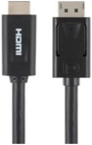 Belkin F2CD001B06-E 6 ft. Black DisplayPort to HDMI Cable, M/M, 4k Male to Male