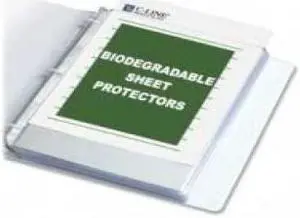 C-Line Biodegradable Sheet Protector, Standard, 8-1/2 x 11, Clear, 10/Box
