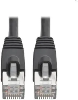 Eaton Tripp Lite Series Cat6a 10G Snagless Shielded Slim STP Ethernet Cable RJ45 M/M PoE Black 10 ft. 3.1 m