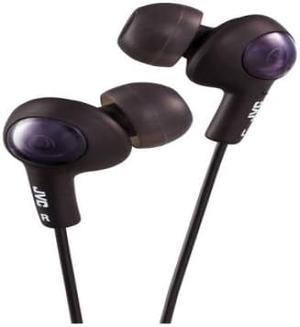 JVC Gumy Plus HA-FX7M Earset - Wired - 16 Ohm - 10 Hz - 20 kHz - Earbud - In-ear - 3.30 ft Cable - Black