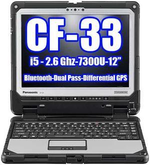 Panasonic Toughbook CF-33 i5-7300U 2.60GHz Bluetooth, Dual Pass, Differential GPS, 256GB SSD, 8GB Ram, Windows 10 Pro