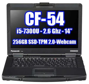 PANASONIC TOUGHBOOK CF-54 i5-7300U 2.60GHz, 256GB SSD, TPM 2.0, Webcam, 8GB Ram, Windows 10 Pro PANASONIC TOUGHBOOK CF-54 i5-7300U 2.60GHz, 256GB SSD, TPM 2.0, Webcam, 8GB Ram, Windows 10 Pro