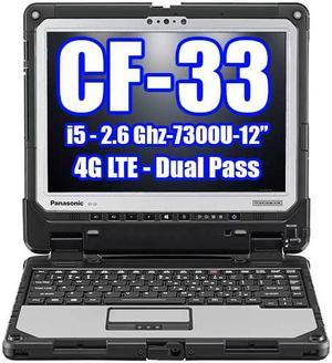Panasonic Toughbook CF-33 i5-7300U 2.60GHz 4G LTE Dual Pass, 256GB SSD, 8GB Ram, Windows 10 Pro