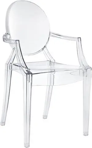Philippe Starck Style Louis Ghost Chair in Clear
