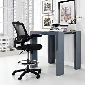 Veer Drafting Stool in Black
