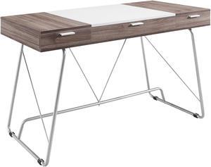 LexMod Panel Office Desk in Birch