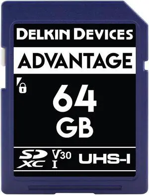 Delkin Devices DDSDW63364GB 64GB SDXC 633x (V30) Memory Card