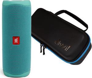 JBL Flip 5 Teal Portable Bluetooth Speaker wdivvi Hardshell Case