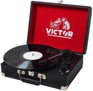 Victor Metro Dual BT Suitcase Turntable - Black Victor Metro Dual BT Suitcase Turntable - Black