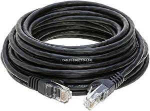Cables Direct Online Cat6 75FT Ethernet Cable  High-Speed RJ45 Networking for Xbox, PC, PS4, Modem, & Router  Black