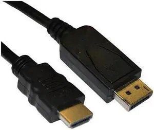 4XEM 4XDPMHDMIMCBL 4XEM 6Ft DisplayPort To HDMI Cable - DisplayPort/HDMI for Audio/Video Device, TV, Monitor, Projector - 6 ft - 1 x DisplayPort Male Digital Audio/Video - 1 x HDMI Male Digital