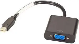 ADAPTER - MINI DISPLAYPORT TO VGA MALE/FEMALE, 45 DAY STANDARD RETURN POLICY