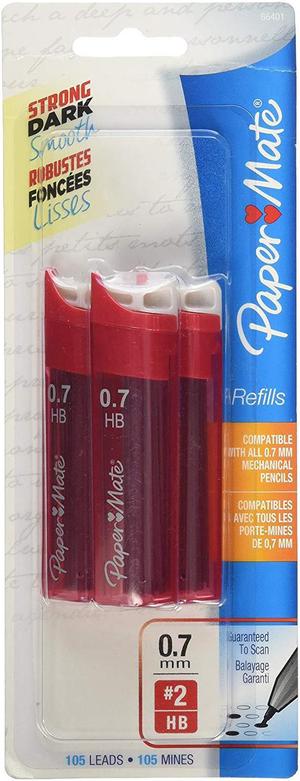 Paper Mate Mechanical Pencil Refills, 0.7mm, HB #2, 105 Count