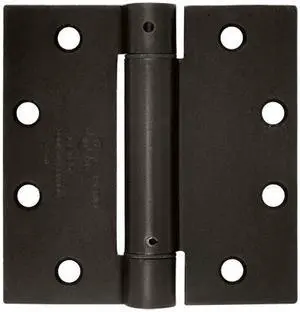 4.5 in. x 4.5 in. Single Action Steel Spring Hinge (Brushed Chrome)