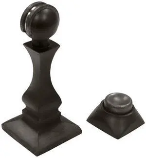 3.5 in. Solid Brass Magnetic Door Holder (Satin Nickel)