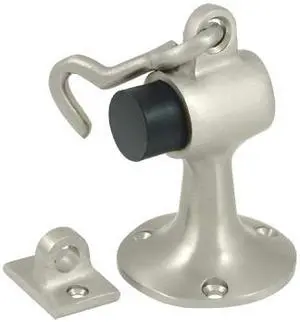 Solid Brass Floor Mount Bumper w Holder (Oil Rubbed Bronze)