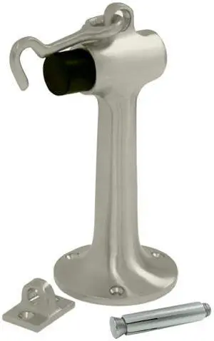 6 in. Heavy Duty Floor Mount Bumper w Hook & Eye (Oil Rubbed Bronze)