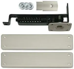 Double Action Spring Hinge w Solid Brass Cover Plate (Polished Brass)