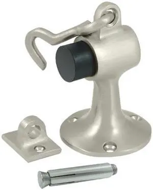 Cement Floor Mount Bumper w Holder (Polished Brass)