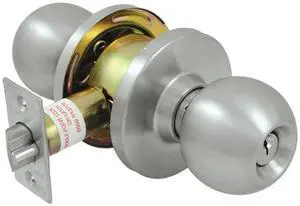 Deltana CL104EAC-32D Grade 2 Commercial Store Room Standard Round Knob, Satin Stainless Steel