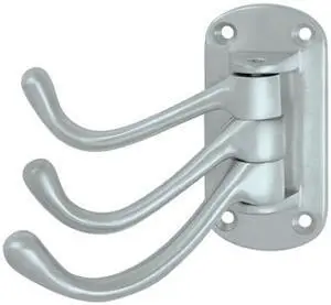 4 in. Projection Heavy Duty Triple Swivel Hook (Paint Black)
