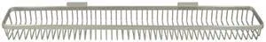 28.5 in. x 5 in. Solid Brass Rectangular Wire Basket (Chrome)