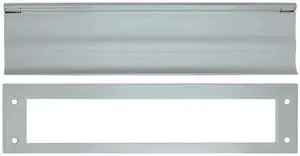 Heavy Duty Solid Brass Mail Slot (Brushed Chrome)