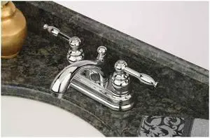 Kingston Brass KB2601KL Two Handle 4 in. Centerset Lavatory Faucet with Retail Pop-up