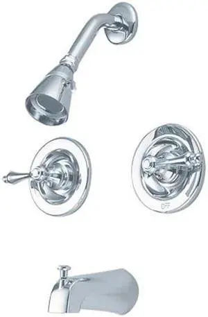 Kingston Brass GKB661AL Tub and Shower , Faucet, Polished Chrome