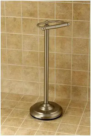 CLASSIC PEDESTAL PAPER HOLDER-Satin Nickel Finish