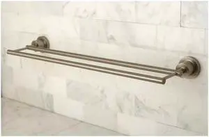 CONCORD 24 DUAL TOWEL BAR-Satin Nickel Finish