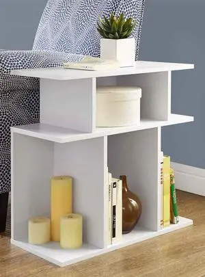Monarch Specialties White Accent Side Table I 2475