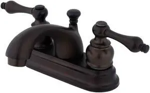 Kingston Brass KB2605AL Two Handle 4 in. Centerset Lavatory Faucet with Retail Pop-up