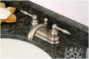 Kingston Brass KB2608KL Two Handle 4" Centerset Lavatory Faucet with Retail Pop-