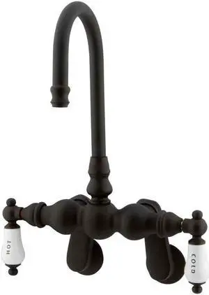 LEG TUB FILLER, ORB, WALL ANGLE-Oil Rubbed Bronze Finish