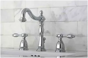 Kingston Brass KB1971TAL Kingston Brass Tudor Widespread Lavatory Faucet With Retail Pop-Up