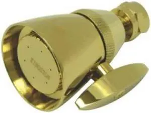 Kingston Brass K132A2 2-.25 Inch Diameter Brass Shower Head - Polished Brass