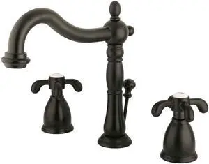 Kingston Brass KB1975TX Two Handle 8" to 16" Widespread Lavatory Faucet with Ret