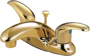 Kingston Brass KB6622LL Two Handle 4 in. Centerset Lavatory Faucet with Retail Pop-up