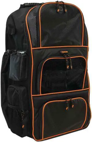 Mobile Edge - Baseball Backpack - Black w/Orange Piping