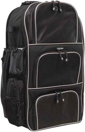 Mobile Edge - Baseball Backpack - Black w/Silver Piping
