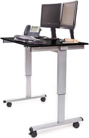 Electric Standing Desk in Black (59 in. W x 29 in. D x 45 in. - 29 in. H)